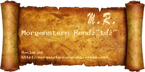 Morgenstern Renátó névjegykártya